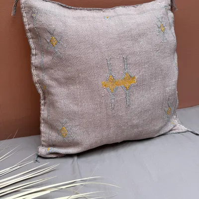 Housse de coussin en soie végétal de Cactus